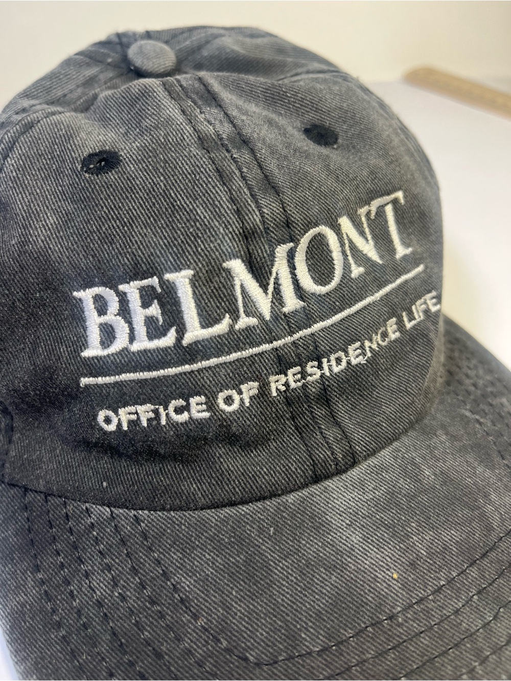 Belmont 'Office of Residence Life' Embroidered Cap - Charcoal